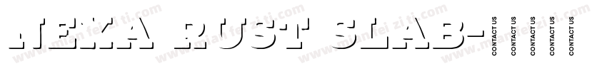 Nexa Rust Slab字体转换